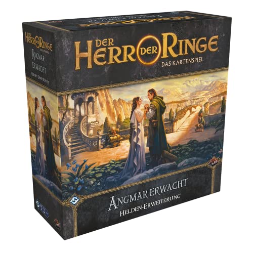 Fantasy Flight Games, Der Herr der Ringe: LCG – Angmar erwacht, Helden-Erweiterung, Expertenspiel, Kartenspiel, 1-4 Spieler, Ab 14+ Jahren, 30+ Minuten je Spieler, Deutsch von Fantasy Flight Games