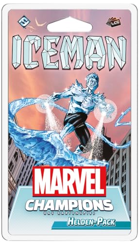 Fantasy Flight Games, Marvel Champions: LCG – Iceman, Helden-Erweiterung, Expertenspiel, Kartenspiel, 1-4 Spieler, Ab 12+ Jahren, 45-90 Minuten, Deutsch von Fantasy Flight Games