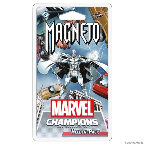 Fantasy Flight Games, Marvel Champions: LCG – Magneto, Helden-Erweiterung, Expertenspiel, Kartenspiel, 1-4 Spieler, ab 12+ Jahren, 45-90 Minuten, Deutsch von Fantasy Flight Games