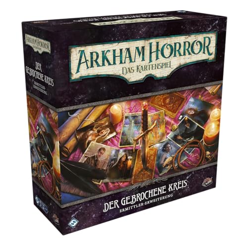 Fantasy Flight Games, Arkham Horror: LCG – Der gebrochene Kreis, Ermittler-Erweiterung, Expertenspiel, Kartenspiel, 1-4 Spieler, Ab 14+ Jahren, 45 Minuten je Spieler, Deutsch von Fantasy Flight Games