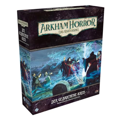 Fantasy Flight Games, Arkham Horror: LCG – Der gebrochene Kreis, Kampagnen-Erweiterung, Expertenspiel, Kartenspiel, 1-4 Spieler, Ab 14+ Jahren, 45 Minuten je Spieler, Deutsch von Fantasy Flight Games