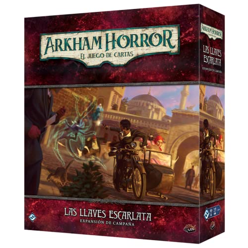 Fantasy Flight Games Arkham Horror LCG – Die Schlüssel Scharlachrot Exp.Kampagne – Kartenspiel auf Spanisch von Fantasy Flight Games