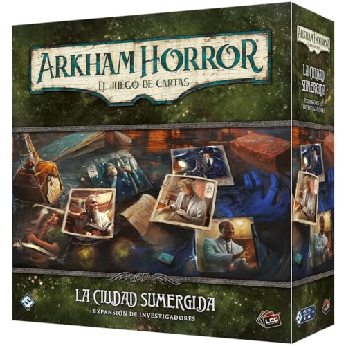 Fantasy Flight Games Arkham Horror LCG: Die versunkene Stadt, Forscher-Erweiterung, Kartenspiel, ab 14 Jahren, 1 bis 4 Spieler, 30-120 Minuten pro Spiel, Spanisch von Fantasy Flight Games