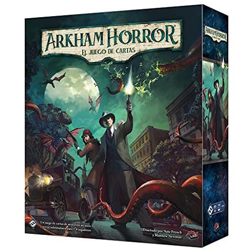 Fantasy Flight Games Arkham Horror: Das überarbeitete Kartenspiel, Forschungs- und Horror-Kooperatives Spiel, 1 bis 4 Spieler, 14+ Jahre, Spanische Sprache von Fantasy Flight Games