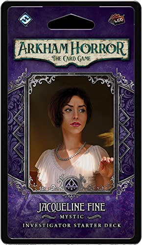 Fantasy Flight Games , Arkham Horror The Card Game: Investigator Starter Deck - Jacqueline Fine Investigator, Card Game, Ages 14+, 1 to 4 Players, 60 to 120 Minutes Playing Time von Fantasy Flight Games