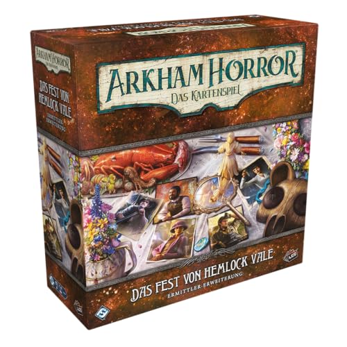 Fantasy Flight Games, Arkham Horror: LCG – Das Fest von Hemlock Vale, Ermittler-Erweiterung, Expertenspiel, Kartenspiel, 1-4 Spieler, Ab 14+ Jahren, 45 Minuten je Spieler, Deutsch von Fantasy Flight Games