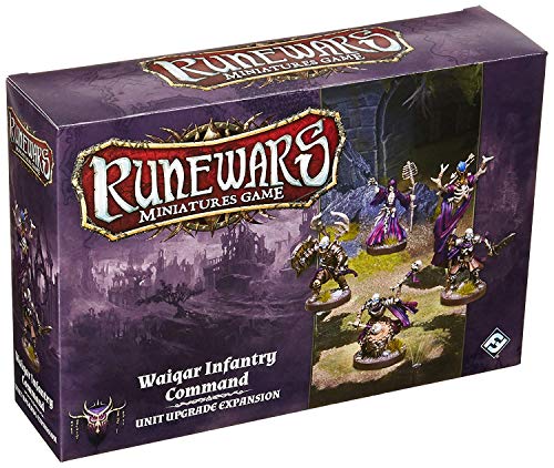 Fantasy Flight Games FFGRWM10 Rune Wars Waiqar Infantry Command Erweiterungspaket Miniatur-Spiel, Mehrfarbig von Fantasy Flight Games