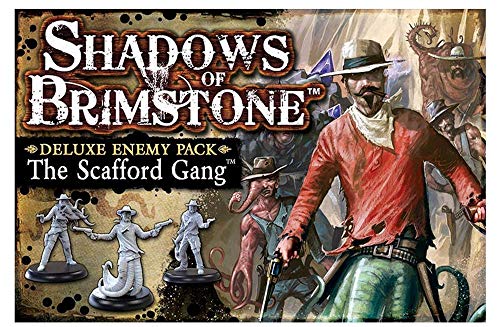 Fantasy Flight Games FFP07DE02 The Scafford Gang-Deluxe Enemy Pack: Shadows of Brimstone Exp, Mehrfarbig, M von Fantasy Flight Games