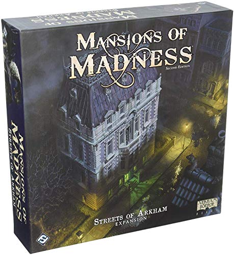 Fantasy Flight Games Mansions of Madness: Streets of Arkham 2nd Ed Exp. Brettspiel, ab 14 Jahren, für 1–5 Spieler, 120–180 Minuten Spieldauer von Fantasy Flight Games