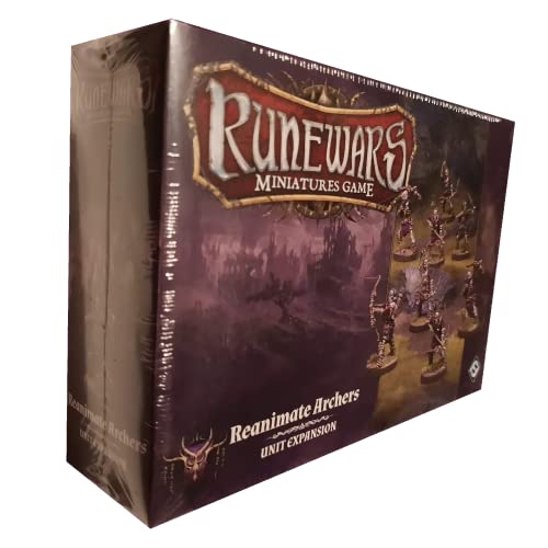 Fantasy Flight Games Runewars Unit Bogenschütze FFGRWM08 Rune Wars Reanimate Archers Expansion Pack Miniaturen Spiel, Mehrfarbig von Fantasy Flight Games