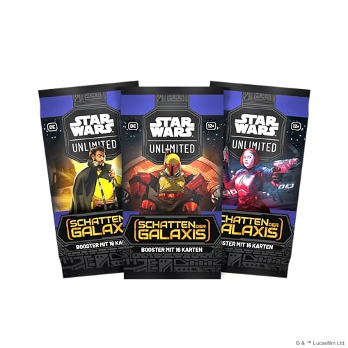 Star Wars: Unlimited TCG Schatten der Galaxis BOOSTER PACK - schnelles Trading Card Game für Kinder und Erwachsene, Alter 12+, 2+ Spieler, 20 Minuten, von Fantasy Flight Games, Deutsch von Fantasy Flight Games