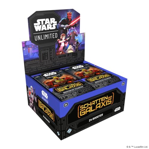 Star Wars: Unlimited TCG Schatten der Galaxis Booster Display (24 Booster Packs) - Trading Card Game für Kinder und Erwachsene, Alter 12+, 2+ Spieler, 20 Minuten, von Fantasy Flight Games, Deutsch von Fantasy Flight Games