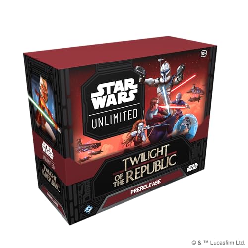 Fantasy Flight Games - Star Wars: Unlimited TCG Twilight of the Republic PRERELEASE-BOX – Starte dein Abenteuer in die Klonkriege! Enthält 6 Booster-Packs, Alter 12+, 2+ Spieler, 20 Minuten, Englisch von Fantasy Flight Games