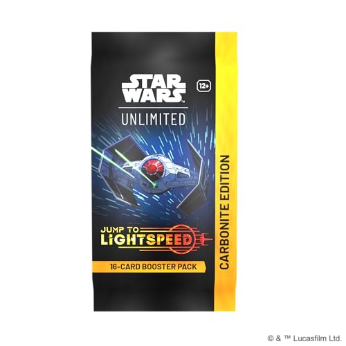 Fantasy Flight Games - Star Wars: Unlimited TCG Jump to Lightspeed Carbonite Edition Booster Pack - schnelles Trading Card Game für Kinder und Erwachsene, Alter 12+, 2+ Spieler, 20 Minuten, Englisch von Fantasy Flight Games