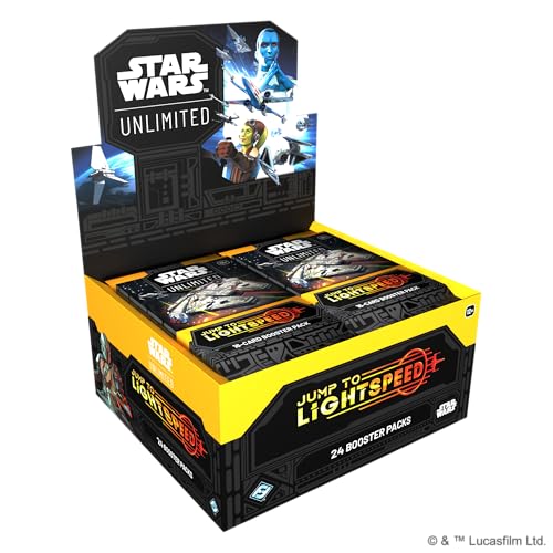 Fantasy Flight Games - Star Wars: Unlimited TCG Jump to Lightspeed Booster Display (24 Booster Packs) - Trading Card Game für Kinder und Erwachsene, Alter 12+, 2+ Spieler, 20 Minuten, Englisch von Fantasy Flight Games