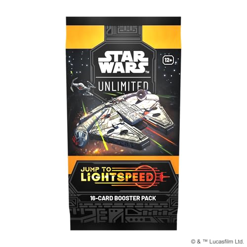 Fantasy Flight Games - Star Wars: Unlimited TCG Jump to Lightspeed Booster Pack - schnelles Trading Card Game für Kinder und Erwachsene, Alter 12+, 2+ Spieler, 20 Minuten, Englisch von Fantasy Flight Games