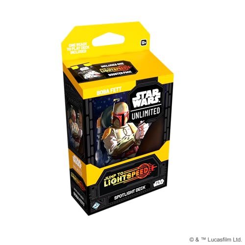 Fantasy Flight Games - Star Wars: Unlimited TCG Jump to Lightspeed Spotlight-Deck Boba Fett - 50-Karten-Deck mit exklusiven Karten! Alter 12+, 2+ Spieler, 20 Minuten, Englisch von Fantasy Flight Games