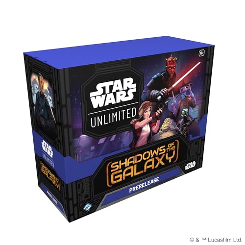 Fantasy Flight Games Star Wars: Unlimited TCG Shadows of The Galaxy PRERELEASE-Box – Beginne Deine galaktische Reise! Enthält 6 Booster-Packs, Alter 12+, 2+ Spieler, 20 Minuten, Englisch von Fantasy Flight Games