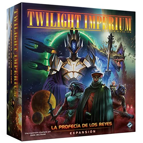 Fantasy Flight Games Twilight Imperium 4. Edition: Die Prophezeiung der Könige, Erweiterung, Strategie-Brettspiel, ab 14 Jahren, von 2 bis 8 Spielern, 60-90 Minuten pro Spiel, Spanisch von Fantasy Flight Games