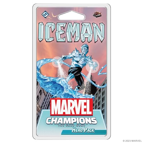 Marvel Champions The Card Game Iceman Hero Pack - Superhelden-Strategiespiel, Kooperatives Spiel für Kinder und Erwachsene, ab 14 Jahren, 1-4 Spieler, 45-90 Minuten Spielzeit, hergestellt von Fantasy von Fantasy Flight Games