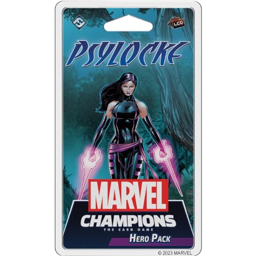 Marvel Champions The Card Game Psylocke Hero Pack - Kooperatives Superhelden-Strategiespiel, für Kinder und Erwachsene, ab 14 Jahren, 1-4 Spieler, 45-90 Minuten Spieldauer, hergestellt von Fantasy von Fantasy Flight Games