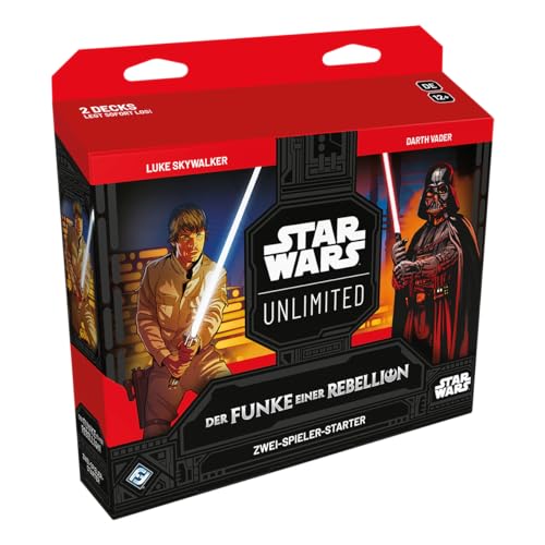 Star Wars: Unlimited Der Funke einer Rebellion ZWEI-SPIELER-STARTER – Lernen, kämpfen, sammeln! Trading Card Game, Alter 12+, 2 Spieler, 20 Minuten, von Fantasy Flight Games, Deutsch Star Wars: Unlimited Der Funke einer Rebellion ZWEI-SPIELER-STARTER – Lernen, kämpfen, sammeln! Trading Card Game, Alter 12+, 2 Spieler, 20 Minuten, von Fantasy Flight Games, Deutsch von Fantasy Flight Games