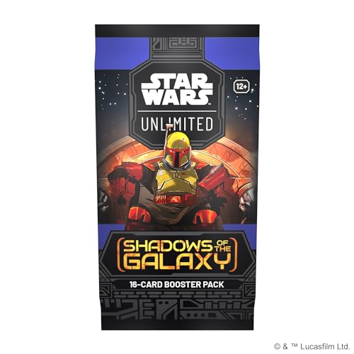 Star Wars: Unlimited TCG Shadows of The Galaxy Booster Pack - schnelles Trading Card Game für Kinder und Erwachsene, Alter 12+, 2+ Spieler, 20 Minuten, von Fantasy Flight Games, Englisch Star Wars: Unlimited TCG Shadows of The Galaxy Booster Pack - schnelles Trading Card Game für Kinder und Erwachsene, Alter 12+, 2+ Spieler, 20 Minuten, von Fantasy Flight Games, Englisch von Asmodee