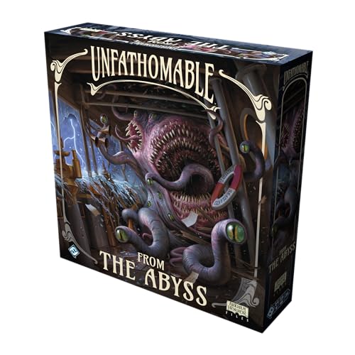 Fantasy Flight Games Unfathomable: from The Abyss Board Game Expansion - Deeper Peril on The SS Atlantica! Cooperatives Horror-Strategiespiel, ab 14 Jahren, 3-6 Spieler, 2-4 Stunden Spielzeit von Fantasy Flight Games