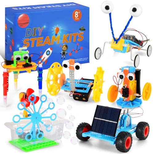 Wissenschaft Experimente Kit für Kinder 8 9 10 11 12 Jahre, STEM Spielzeug Roboter Kit, Konstruktionsspielzeug Elektronische STEM Experimente Geschenke für Jungen Mädchen Weihnachten Geburtstag von Fantspati