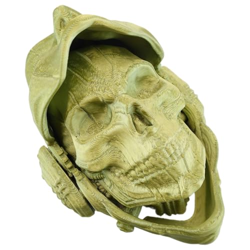 Fanysdsi 3D-gedruckter Totenkopf, Totenkopfspielzeug mit Gesichtsbedeckung - 3D-gedrucktes Totenkopf-Ornament mit flexibler Gesichtsabdeckung | Kreative multifunktionale bewegliche Entspannungsartikel von Fanysdsi