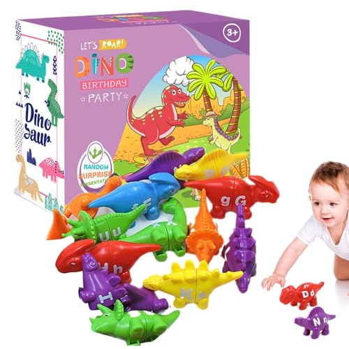 Fanysdsi Alphabet-Zuordnungsspiel,Dinosaurier-Zuordnungsspiel - Alphabetspielzeug Kleinkind-Dinosaurierspielzeug Vorschul-Lernspielzeug,Sortier- und Stapelspielzeug, Zuordnungsspiele, von Fanysdsi