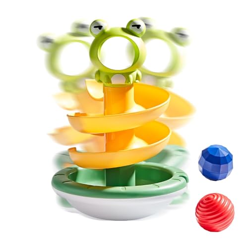 Fanysdsi Ball-Drop-Spielzeug, rollendes Ball-Spielzeug | Lernspiel mit Froschform zur Verbesserung der Fähigkeiten,Kleinkind-Ballspielzeug, pädagogisches Vorschul- und Entwicklungsspielzeug für die von Fanysdsi