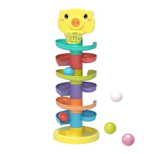 Fanysdsi Ballrampenspielzeug, Ballturm,Orbital-Kugelturm-Spielzeug | Buntes, langlebiges, schönes, lustiges Neuheits-Ball-Drop-Tower-Logikspiel, STEM-Pädagogisches Geschenk für Kinder von Fanysdsi