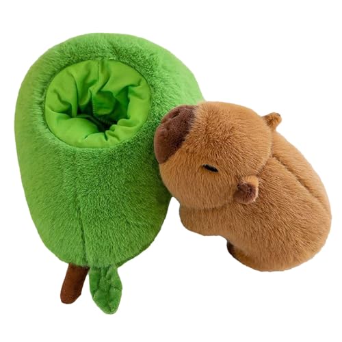 Fanysdsi Capybara-Sachen, Capybara-Kuscheltiere | Süßes Kuschelkissen aus Plüsch,Gefüllte Avocado-Capybara-Puppe, Capybara-Kissen für Kinder und Erwachsene von Fanysdsi