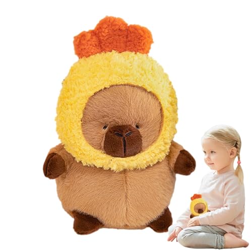 Fanysdsi Capybara Stofftierpuppe,Gefülltes Capybara Spielzeug - Plüschtier-Stofftiere | Tragbares weiches Plüschtier, Kuscheltier für Kinderzimmer, Ornament von Fanysdsi