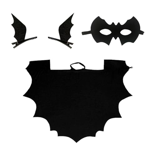 Fanysdsi Halloween-Fledermaus-Kostüm-Set, Fledermaus-Kostüm für Kinder | Fledermausflügel Cosplay Overall Set - Kleinkind-Cosplay-Sammelzubehör für Kinder, Kleinkinder, Mädchen, von Fanysdsi