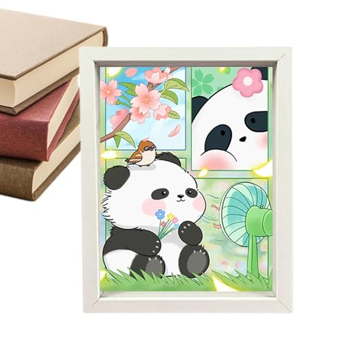 Fanysdsi Panda-Puzzles,Panda-Puzzles für Erwachsene - Handgefertigte -Panda-Puzzle-Dekoration | Niedliche handgefertigte -Panda-Puzzles, Dekoration, kleine Bilderrahmen-Dekoration von Fanysdsi