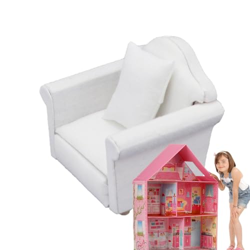 Fanysdsi Puppenhaussofa, Puppensofa | Miniatur-Wohnzimmermöbel im Maßstab 1:12 | Miniatur-Sofa, Puppenhaus-Zubehör, Wohnzimmermöbel, Rollenspiel-Spielzeug von Fanysdsi