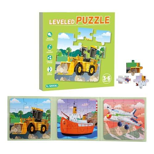 Fanysdsi Reisepuzzle, Magnetpuzzle - Magnet-Rätselbuch,Aktivitäten für Flugzeug-Auto-Roadtrips, Puzzle-Spielzeug, Lernaktivitäten im Vorschulalter für Kinder von Fanysdsi