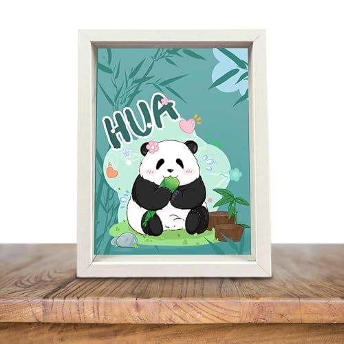 Fanysdsi Süßes Panda-Puzzle, süßes Tier-Puzzle für Kinder | Handgefertigte -Panda-Puzzle-Dekoration | Niedliche handgefertigte -Panda-Puzzles, Dekoration, kleine Bilderrahmen-Dekoration von Fanysdsi