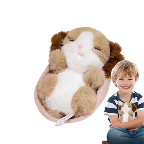 Fanysdsi Tierstofftiere,Niedliche Tierplüschtiere | Kuschelige Kuscheltiere für Kinder,Tragbares Kinderspielzeug mit Schlafkorb, Mehrzweck-Komfortpuppe zur Begleitung von Fanysdsi
