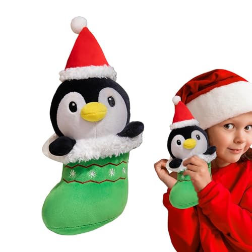 Fanysdsi Weihnachtskuscheltiere, Weihnachtspuppe,9,84-Zoll-Stofftier-Dekorationsplüsch | Frohe Weihnachten-Wurfkissen, gefülltes Plüschtier, Tierplüschtiere für Weihnachten von Fanysdsi