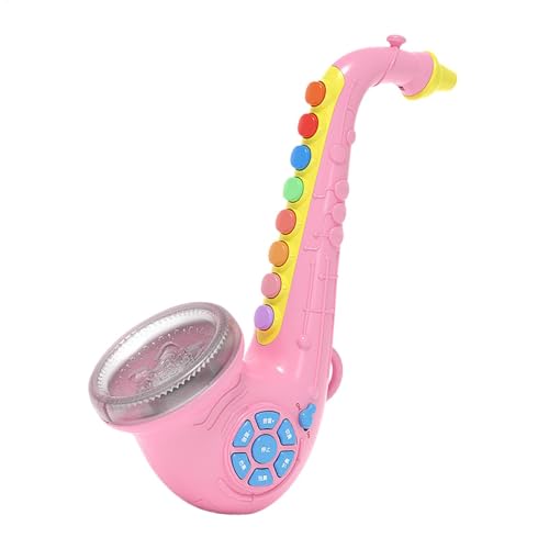 Kinder Saxophon Spielzeug - 8 Note Saxophon mit Lichtern und Geräuschen, Kinder Saxophon/Trompete/Klarinette Simulation Instrument, Frühen Lernen Pädagogisches Musical Spielzeug für Jungens & Mädchen von Fanysdsi