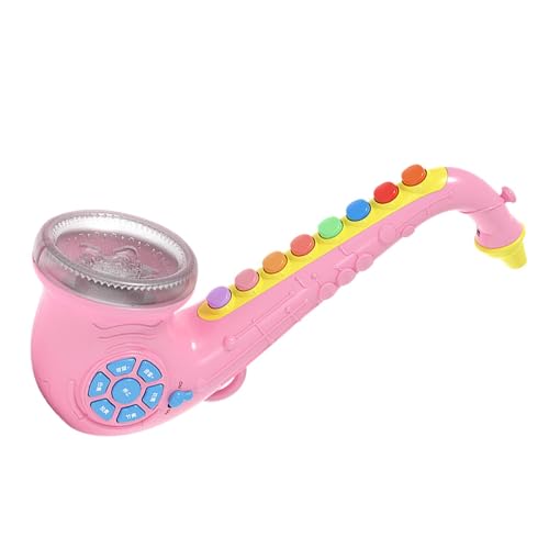 Spielzeug Saxophon für Kinder- Kinder Saxophon/Trompete/Klarinette Simulation Instrument 8 Note Pl'astic Saxophon mit Musik&Licht Frühen Lernen Pädagogisches Musical Spielzeug Geschenk für Kinder Baby von Fanysdsi