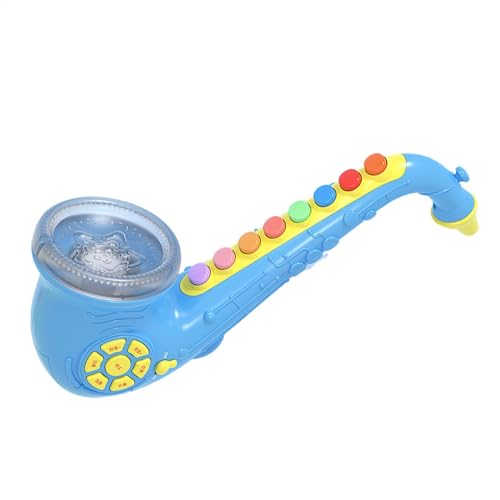 Spielzeug Saxophon für Kinder- Kinder Saxophon/Trompete/Klarinette Simulation Instrument 8 Note Pl'astic Saxophon mit Musik&Licht Frühen Lernen Pädagogisches Musical Spielzeug Geschenk für Kinder Baby von Fanysdsi