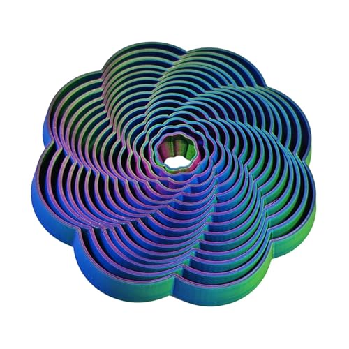 Tornado Zappelspielzeug, Blumenspiral Zappelspielzeug, Flexibler Zappel Tornado, Spiralkegel Spielzeug zum Stressabbau, Schreibtisch Begleiter für Sensorische Bedürfnisse, Stressabbau Spielzeug von Fanysdsi