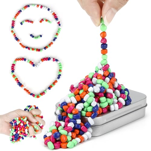 Bunte Magnetsteine 300g, Crack Magnet Fidget Stone für Anti Stress Zeitvertreib, Kreativität ASMR für Erwachsene, Mini Magnet Spielzeug für Zuhause Büro – 5 Farben von Farnirvana