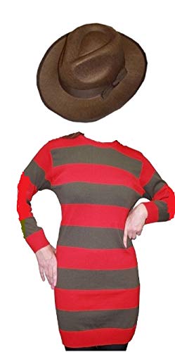 Adult Halloween Horror Costume Jumper and hat von Fashion Oasis