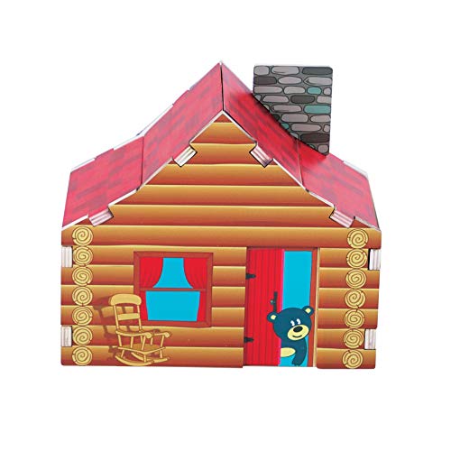 Fat Brain Toy Architektonische Zeichnung 3D Puzzle-Mounted Hütte. von Fat Brain Toys