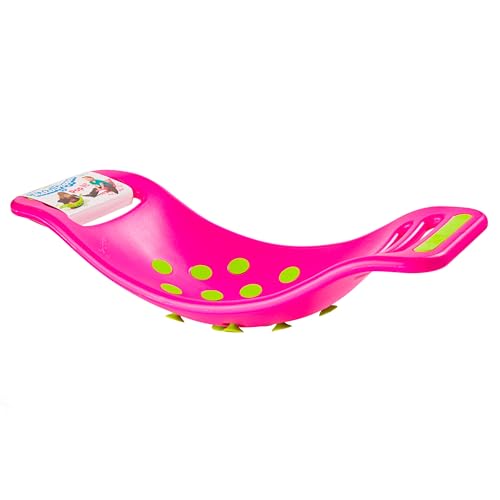 Fat Brain Teeter Popper Pink, Wobble Balance Board, Balance Board with Popping Sounds, Kids Preschool Toy, Popping Board, Gross Motor Skills Development, Balance Board for Kids aged 3 years + von Fat Brain Toys